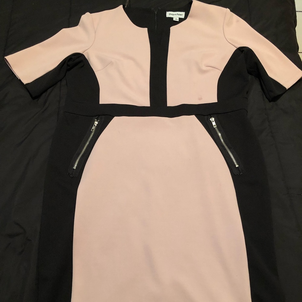 Pink and Blank Business Dress